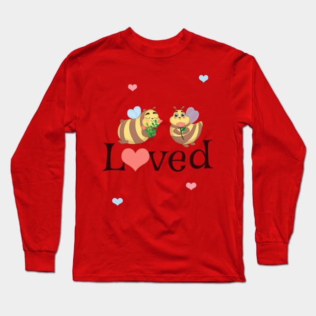 Be Loved Long Sleeve T-Shirt by Athikan